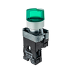 Переключатель с подсветкой, с фиксацией, 220V AC/DC, зеленый, 3 положения, 1NO