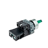 Переключатель с подсветкой, с фиксацией, 220V AC/DC, зеленый, 3 положения, 1NO, изображение 4