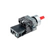 Переключатель с подсветкой, с фиксацией, 220V AC/DC, красный, 3 положения, 1NC, изображение 4
