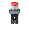 Кнопка с подсветкой красная 220V 1NC, изображение 2