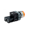 Кнопка с подсветкой желтая 220V 1NO, изображение 2