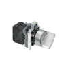 Переключатель  на 3 положения с фиксацией и подсветкой,  белый, 1NO, 220V AC/DC, IP65, металл, изображение 3