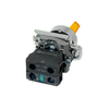 Переключатель  на 3 положения с фиксацией и подсветкой,  желтый, 1NO, 24V AC/DC, IP65, металл, изображение 4