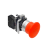Кнопка грибовидная "тяни-толкай", красная, 40 мм, 1NC, IP65, металл, изображение 3