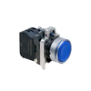 Кнопка синяя с подсветкой, 1NO, 220V AC/DC, IP65, металл, изображение 3