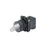 Переключатель  на 3 положения с фиксацией и подсветкой,  белый, 1NO, 220V AC/DC, IP65, пластик, изображение 2