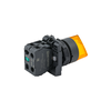 Переключатель  на 3 положения с фиксацией и подсветкой, желтый, 1NO, 220V AC/DC, IP65, пластик, изображение 3
