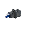 Переключатель  на 3 положения с фиксацией и подсветкой, синий, 1NO, 24V AC/DC, IP65, пластик, изображение 2