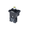 Основание с подсветкой 1NO желтый 220V, пластик