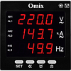Мультиметр однофазный щитовой с 3 релейными выходами Omix P99-MZ3-1-3K, изображение 2