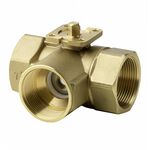Клапан шаровой 3-ходовой, внутренняя резьба, PN40, DN40, KVS 25 (VBI61.40-25)