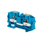 Клемма push-in проходная, 16 мм², синяя