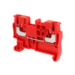 Клемма push-in проходная, 2.5 мм², красная