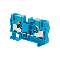 Клемма push-in проходная, 10 мм², синяя