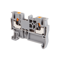 Клемма push-in проходная, 2.5 мм², серая