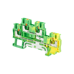 Клемма push-in двухуровневая, "Земля" 2.5 мм²