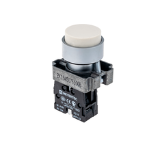 Кнопка выступающая, белая 1NO