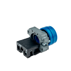 Кнопка в кожухе, синяя 1NO