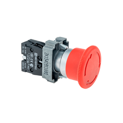 Кнопка грибовидная, возврат поворотом, 1NC красный 40 мм