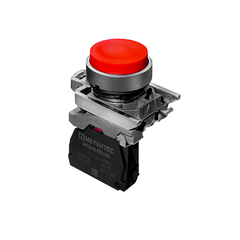 Кнопка выступающая красная,  1NС, IP65, металл