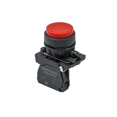 Кнопка выступающая красная,  1NС, IP65, пластик