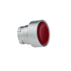 Головка кнопки плоская, красный, металл