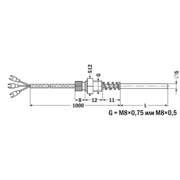 ТС-А-1388-5-8-Pt100, изображение 2