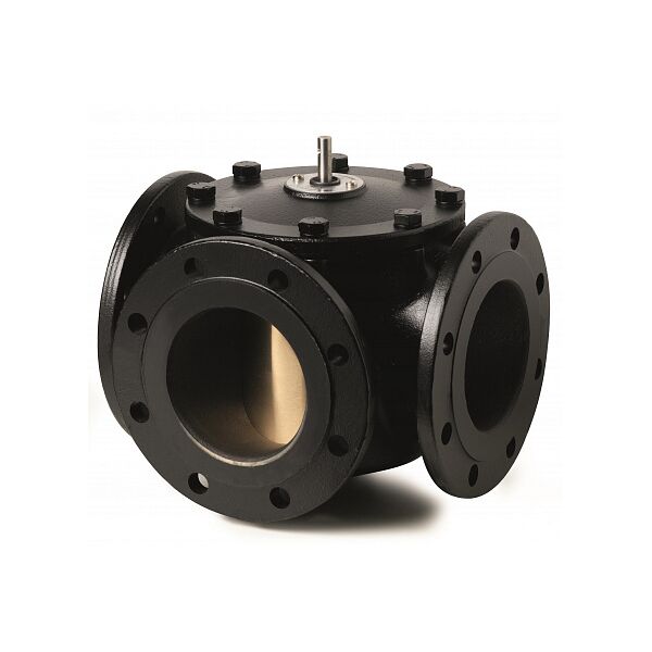 Клапан поворотный 3-ходовой, фланцевый, PN6, DN80, KVS 100 (VBF21.80)