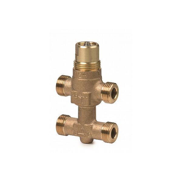 Клапан регулирующий, 3-ходовой седельный с байпассом, внешняя резьба, pn16, dn10, kvs 0.25 (vmp45.10-0.25)