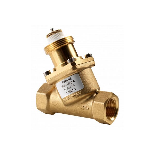 Комбиклапан, ВНУТРЕННЯЯ РЕЗЬБА, PN25, DN20, 125…1450 Л/Ч (VPI46.20F1.4)