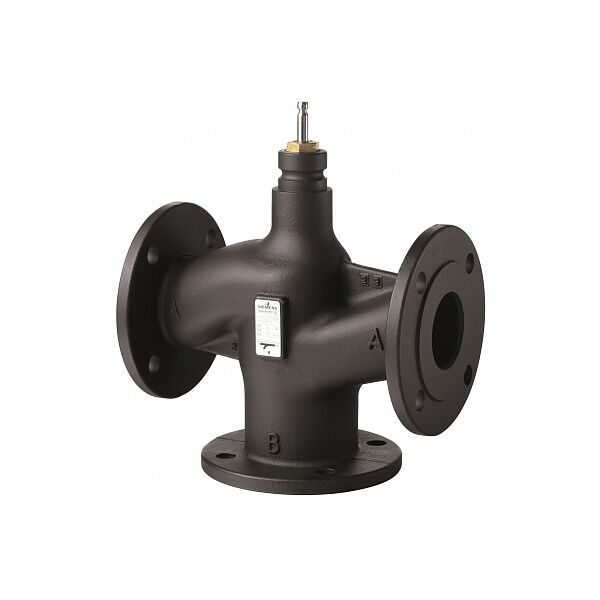 Клапан регулирующий, 3-ходовой седельный, фланцевый, PN25, DN65, KVS 63 (VXF53.65-63)