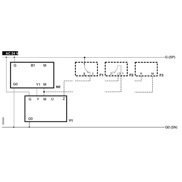 Привод клапана электрогидравлический, 1000 N, 20мм, AC 24 V (SKD60), изображение 3