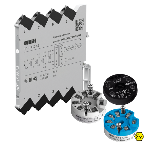 НПТ линейка нормирующих преобразователей для термометров сопротивления и термопар