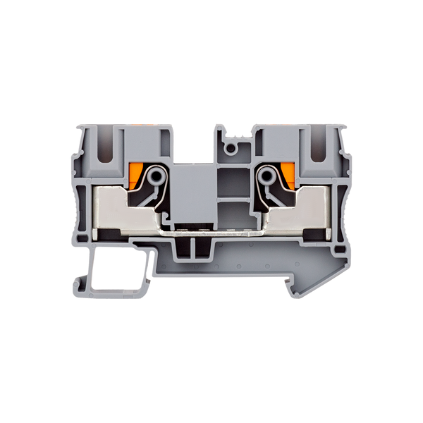 Клемма push-in проходная, 10 мм², серая, изображение 2