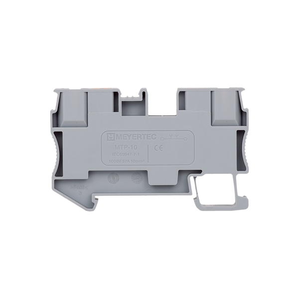 Клемма push-in проходная, 10 мм², серая, изображение 3