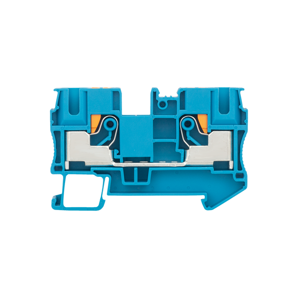Клемма push-in проходная, 10 мм², синяя, изображение 2