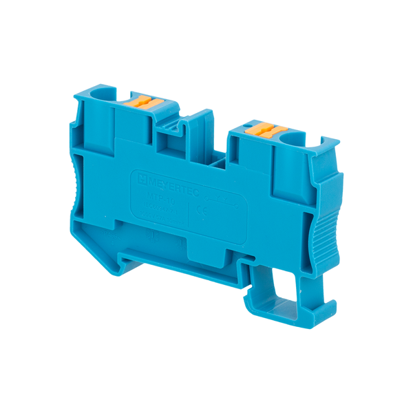 Клемма push-in проходная, 10 мм², синяя, изображение 4