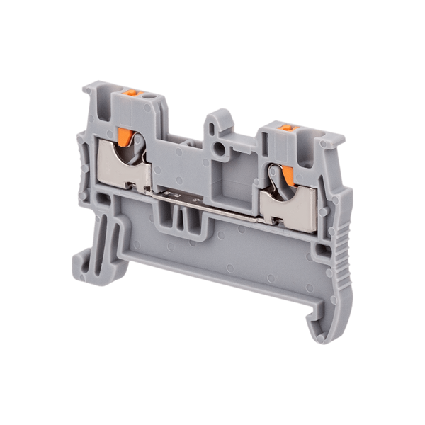 Клемма push-in проходная, 1.5 мм², серая