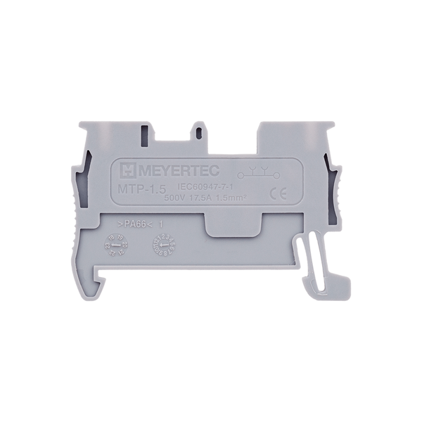 Клемма push-in проходная, 1.5 мм², серая, изображение 3