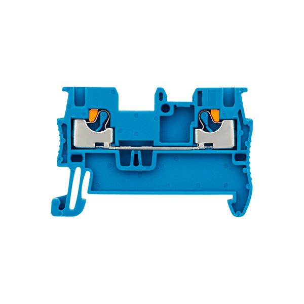 Клемма push-in проходная, 1.5 мм², синяя, изображение 2