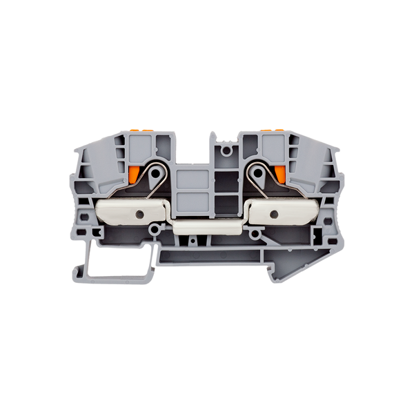 Клемма push-in проходная, 16 мм², серая, изображение 2