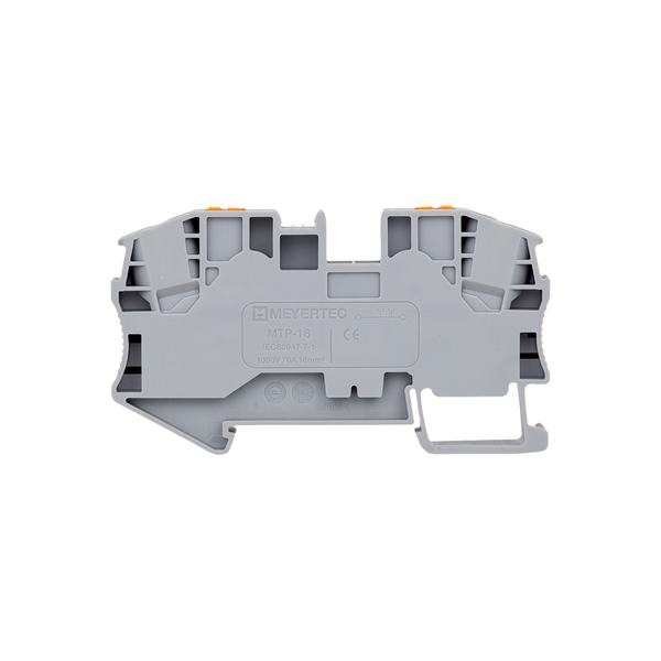 Клемма push-in проходная, 16 мм², серая, изображение 3