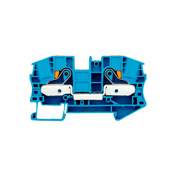 Клемма push-in проходная, 16 мм², синяя, изображение 2