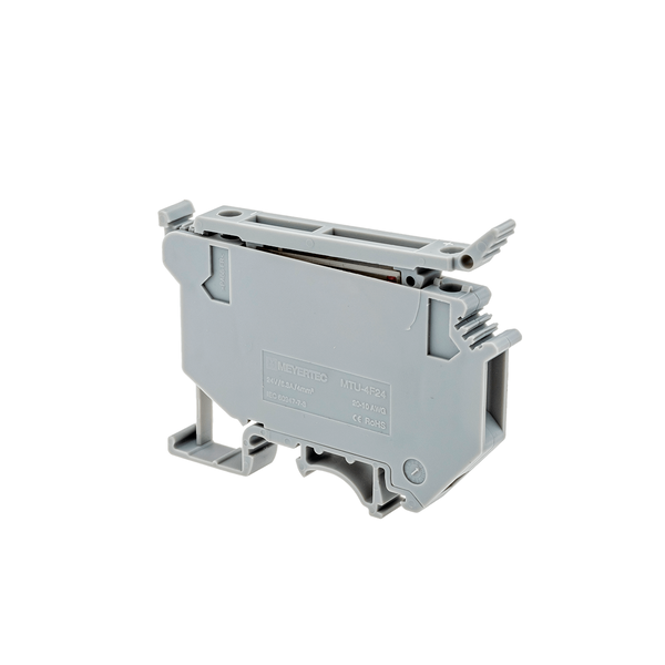 Клемма с держателем предохранителя, 4 мм², индикация 220В