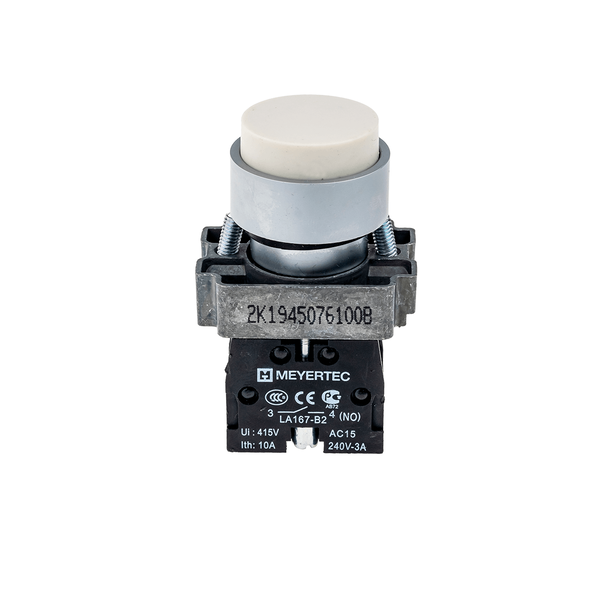 Кнопка выступающая, белая 1NO, изображение 2