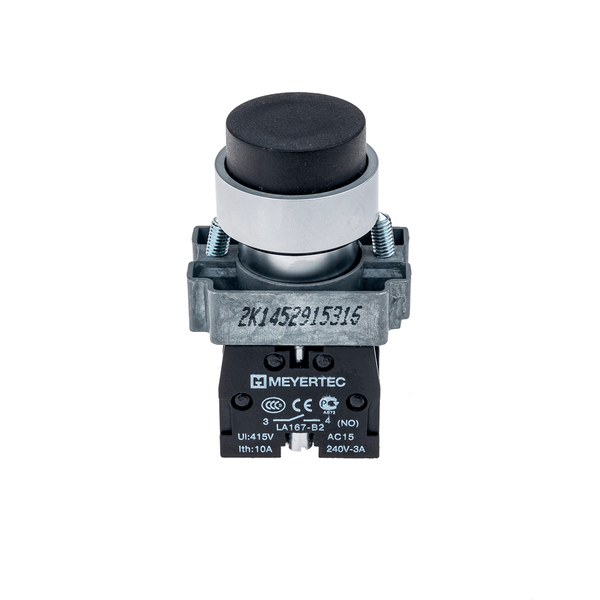 Кнопка выступающая, черная 1NO, изображение 2