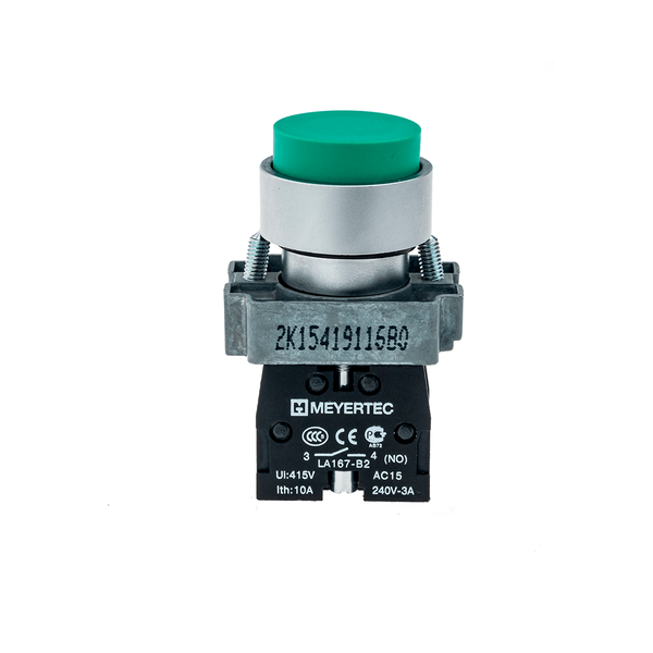 Кнопка выступающая, зеленая 1NO, изображение 2