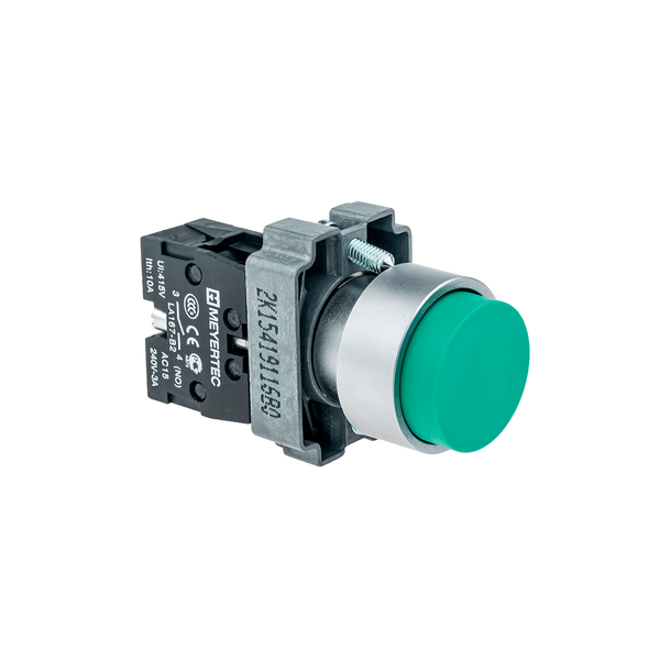 Кнопка выступающая, зеленая 1NO, изображение 3