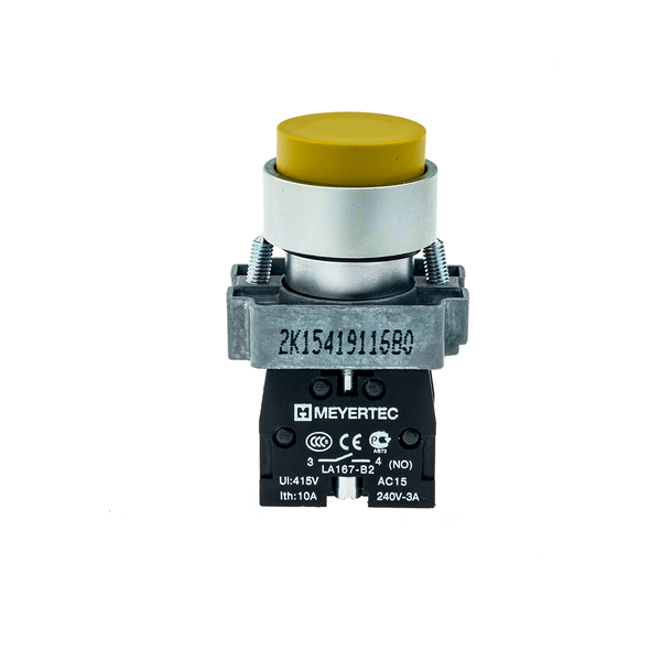 Кнопка выступающая, желтая 1NO, изображение 2