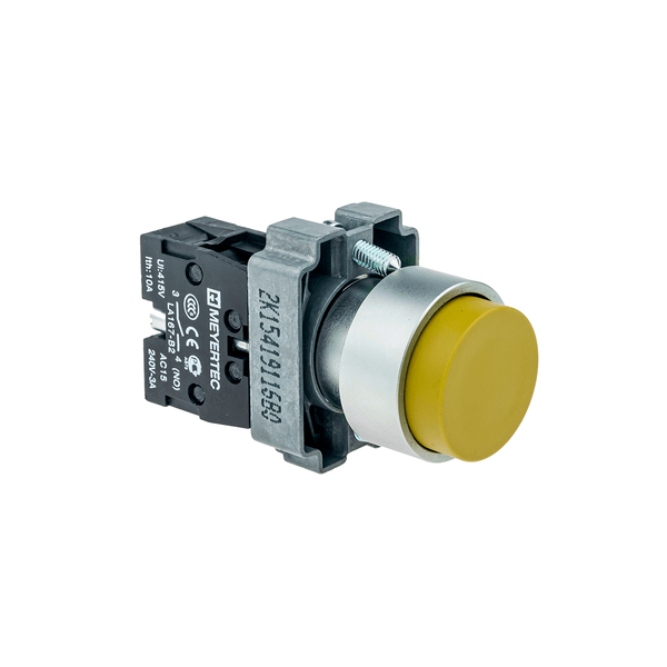 Кнопка выступающая, желтая 1NO, изображение 3